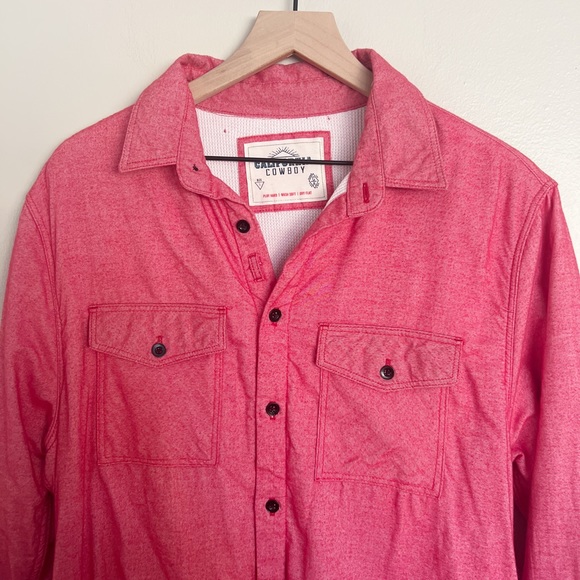 California Cowboy Mens High Sierra Shirt Large Thermal Lined Button Down Shacket - Picture 3 of 9